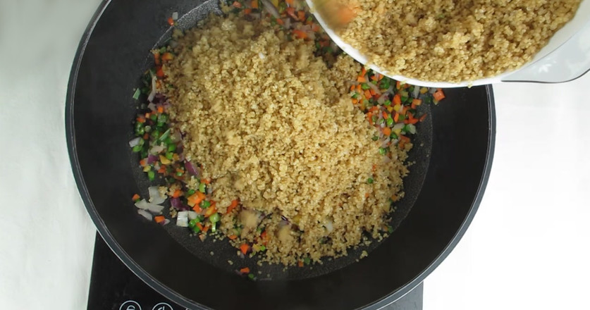 Quinoa Egg Fried Rice recipe