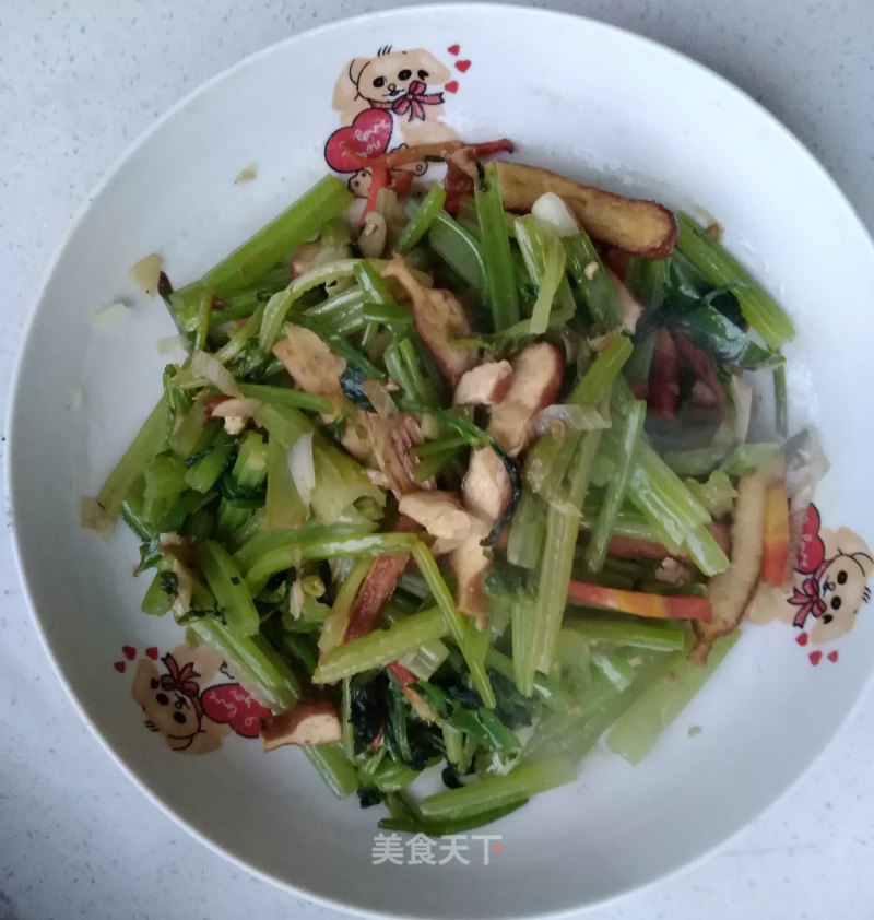 Celery Stir-fried Tofu recipe