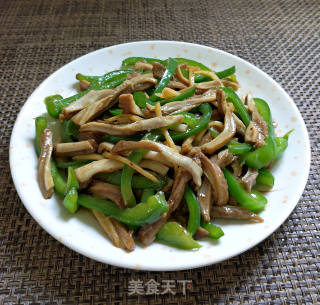 Stir-fried Pork Belly with Green Peppers recipe