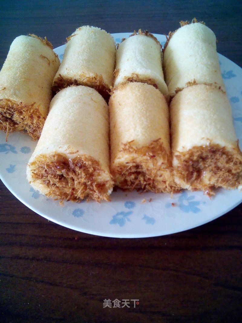 Pork Floss Cake Roll recipe
