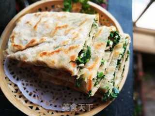 #春食野菜香# Tengzhou Shepherd's Purse Tofu Vegetable Pancake recipe