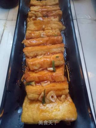 Braised Tofu in Oyster Sauce recipe