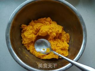 Pumpkin Glutinous Rice Cheese Heart Ball recipe