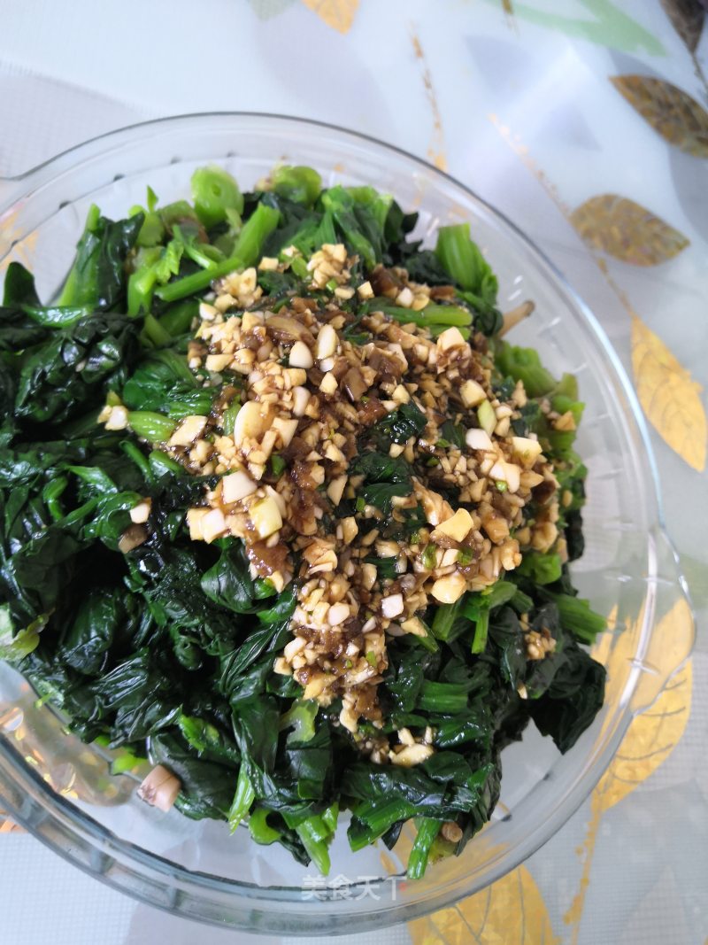 Garlic with Spinach recipe