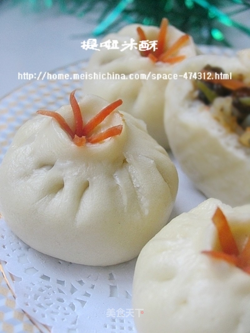 Buns with Flowers-beef-flavored Soft Buns recipe