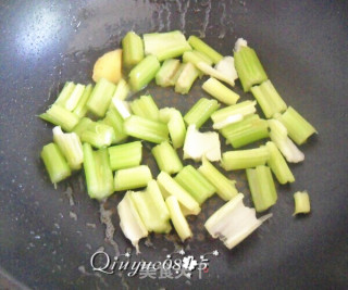 Vegetarian Sauteed Celery and Lily recipe