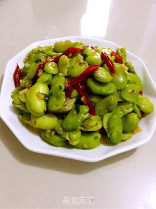 Garlic Broad Beans recipe