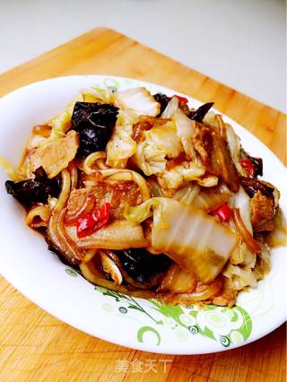 Stir-fried Pork with Chinese Cabbage Vermicelli recipe