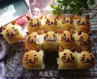 #aca烤明星大赛# Meow Star People Squeeze Bread (soy Milk Version) recipe