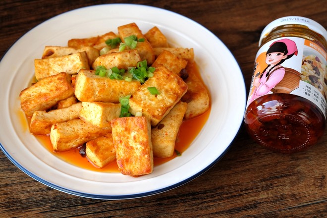 Fried Tofu with Orleans Mushroom Sauce recipe