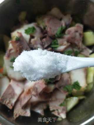 Cucumber with Pork Head recipe