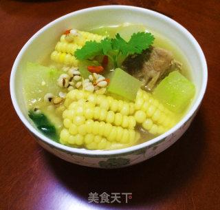 Winter Melon Corn Pork Ribs Soup recipe