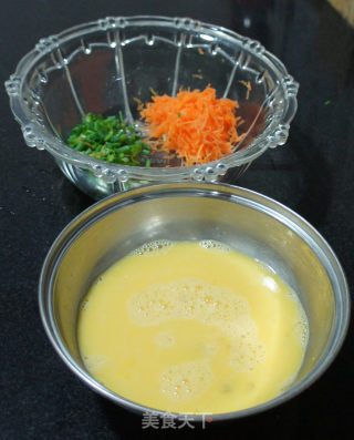 Scallion Carrot Shredded Egg recipe