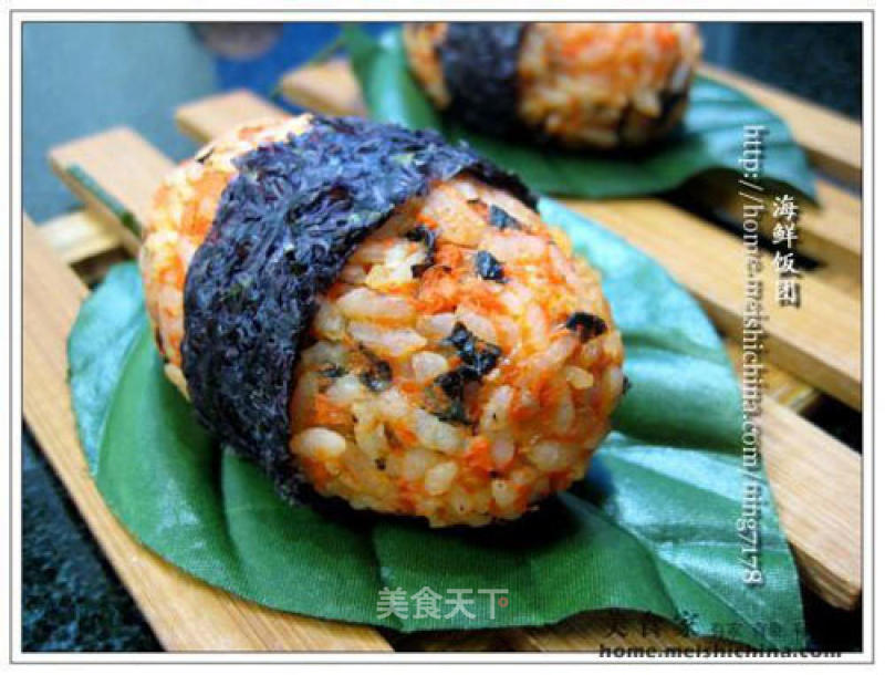 Japanese Style Shrimp Rice Ball recipe