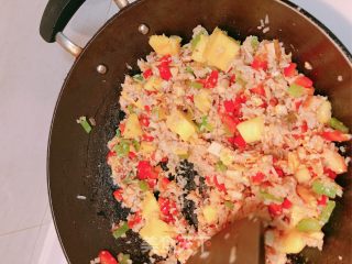 Colorful Pineapple Rice recipe