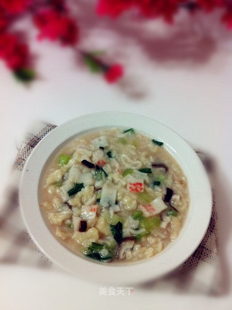 Mushroom Seafood Pimple Soup recipe