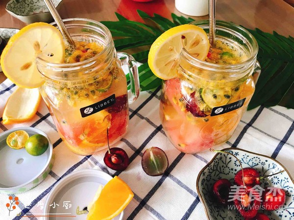Summer Colorful Fruit Tea recipe