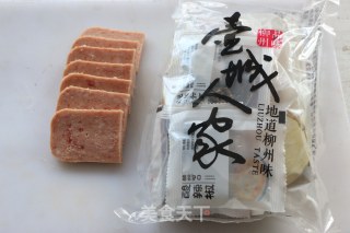 Luncheon Meat Version of Snail Noodles recipe