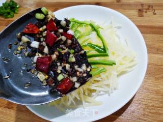 Potato Shreds with Tempeh recipe
