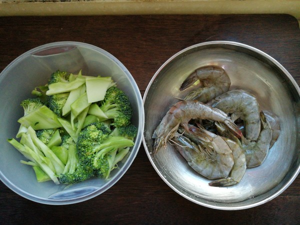 Broccoli Fried Shrimp recipe