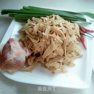 Fried Dried Bamboo Shoots recipe