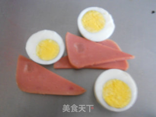 Super Simple Salad Ham and Egg Bread recipe