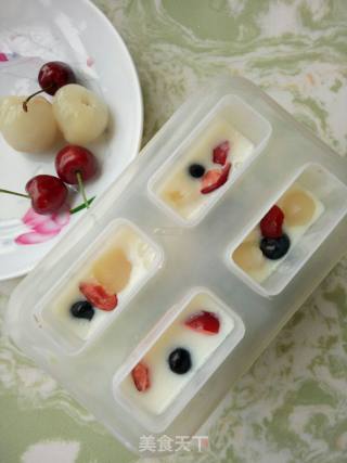 Colorful Fruit Milk Sorbet recipe