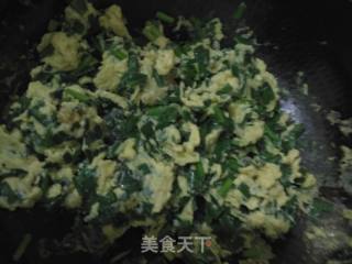 Scrambled Eggs with Leek recipe