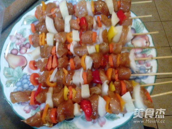 Seasonal Vegetable Chicken Skewers recipe