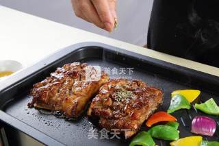 【food in Fastee】honey Herbed Grilled Pork Ribs with Bell Peppers (barbecue) recipe