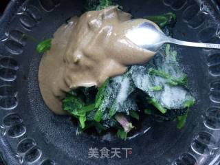Spinach with Tahini Sauce recipe