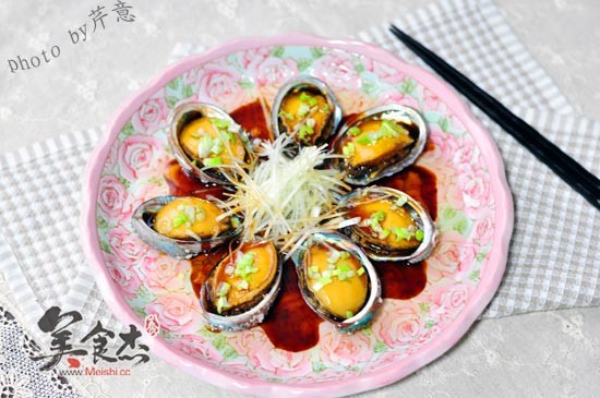 Steamed Fresh Abalone with Oyster Sauce recipe