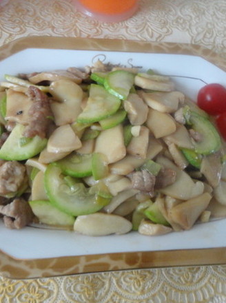 Fried Pork with Pleurotus Eryngii recipe