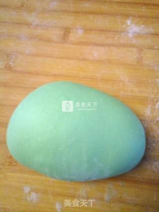 #aca烤明星大赛# Matcha Christmas Tree Toast Cake recipe