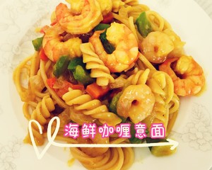 Seafood Curry Pasta recipe