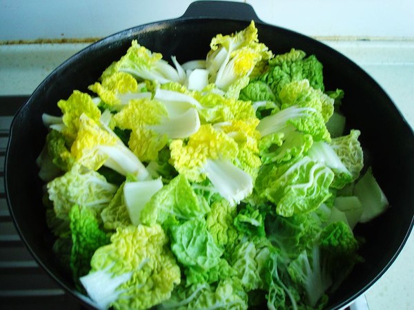 Yellow Cabbage Stewed Blood Clots recipe