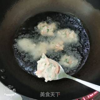 Fried Scallion Meatballs recipe