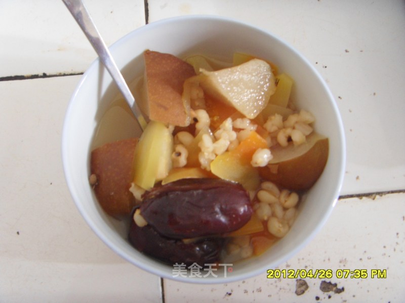 Breast Enhancement Soup-papaya, Sydney, Red Dates and Barley Congee recipe