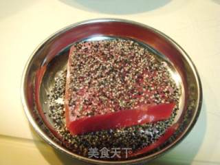 Pan-fried Tuna with Sweet and Sour Wasabi recipe