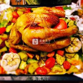 Colorful Roast Chicken recipe