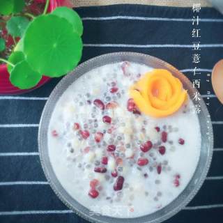 Coconut Milk, Red Bean, Coix Seed and Sago recipe