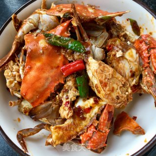 Stir-fried Sea Crab with Hang Pepper recipe