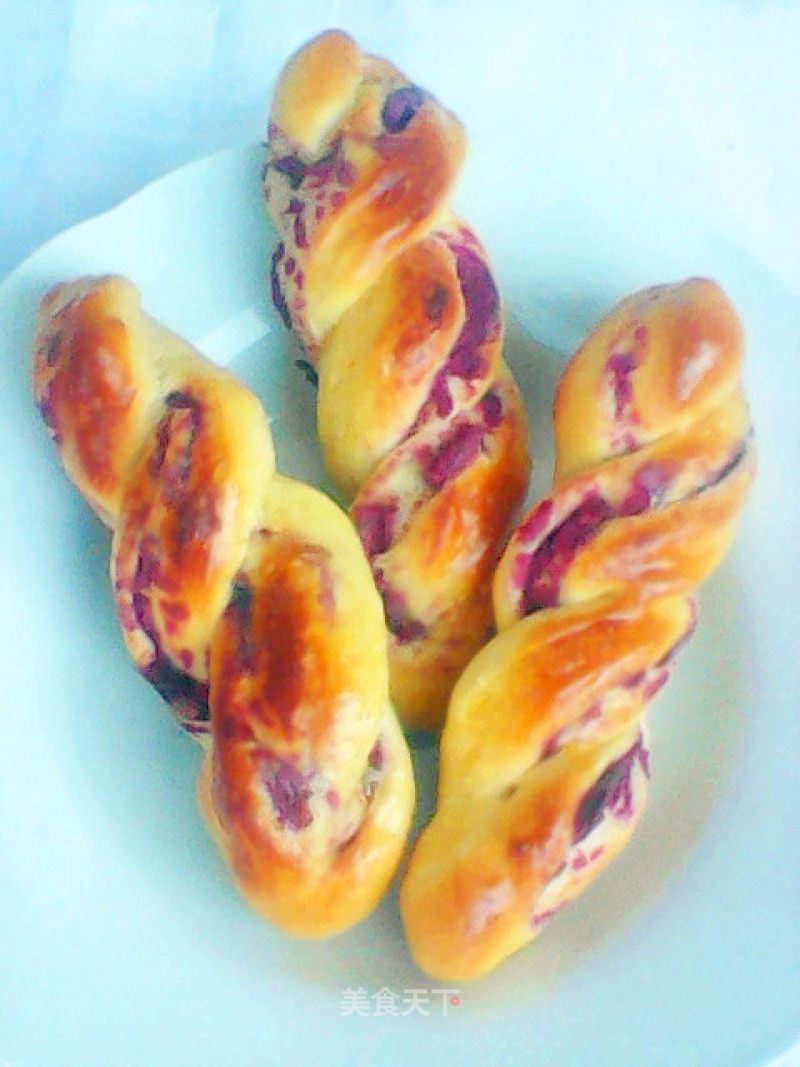 Purple Sweet Potato Roll Bread recipe