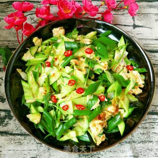 Tossed Cucumber and Bean Curd recipe