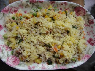 Pineapple Assorted Baked Rice recipe