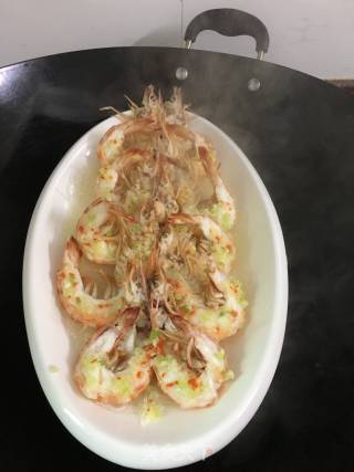 Steamed Shrimp with Garlic Vermicelli recipe