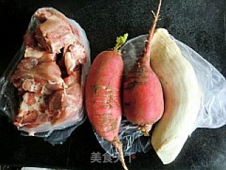 Pleurotus Eryngii and Radish Ribs in Clay Pot recipe