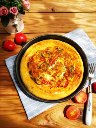 Bell Pepper Egg Baked Pizza recipe