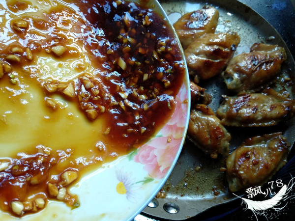 Fried Chicken Wings with Garlic Jam recipe