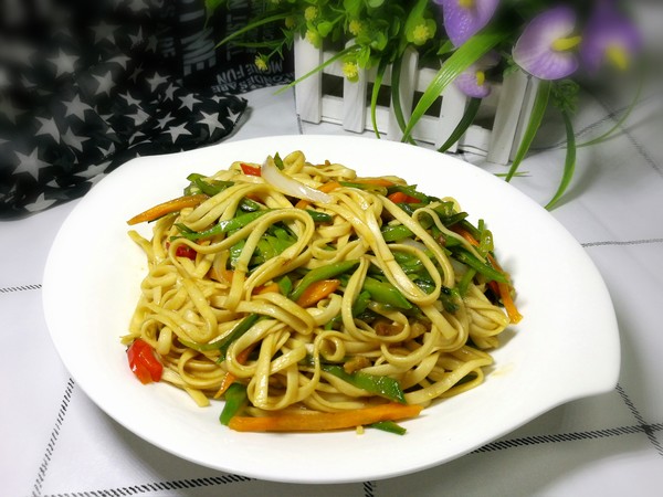 Lentil Braised Noodles recipe